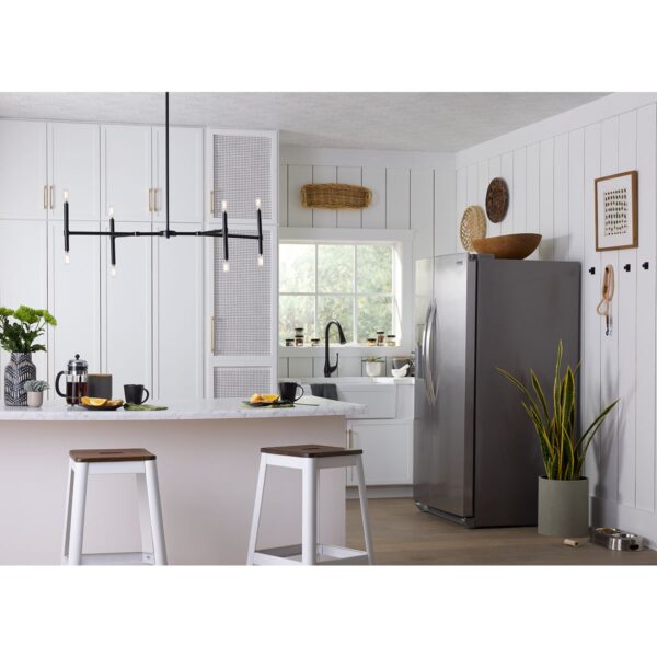 Arya Collection Eight-Light Linear Chandelier