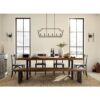 Parkhurst Collection Six-Light Linear Island Chandelier Light