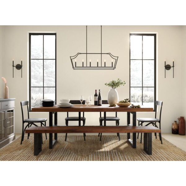 Parkhurst Collection Six-Light Linear Island Chandelier Light