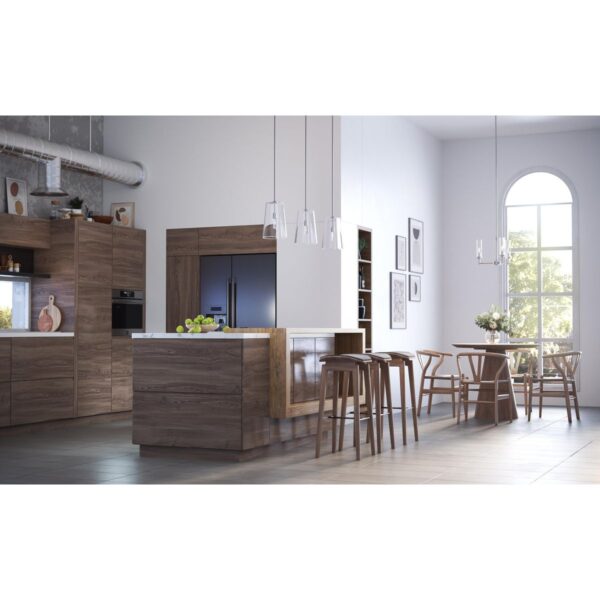 Kellwyn Collection Three-Light Clear Glass Convertible Semi-Flush Ceiling or Hanging Pendant Light