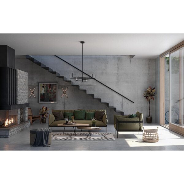 Pivot LED Collection Chandelier with Downlight