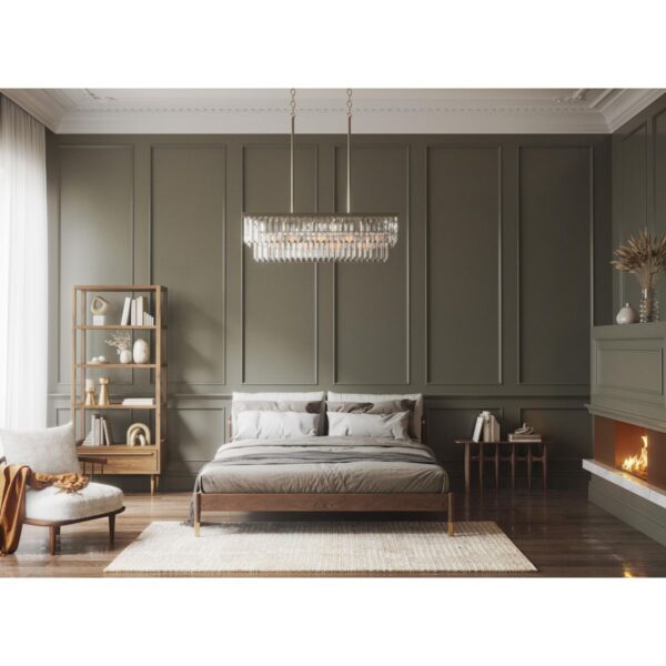 Glimmer Collection Four-Light Linear Chandelier Light