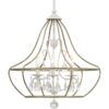 Fleurette Collection Three-Light Chandelier