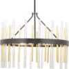 Orrizo Collection Six-Light Clear Glass Chandelier Light