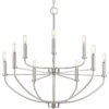 Leyden Collection Nine-Light Chandelier Light