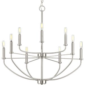 PROG_P400228_009_hero_PRODIMAGE_1200.jpg Leyden Collection Nine-Light Chandelier Light