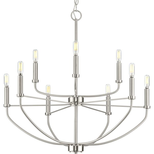 Leyden Collection Nine-Light Chandelier Light
