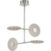 Spoke LED Collection Four-Light Hanging Chandelier Light