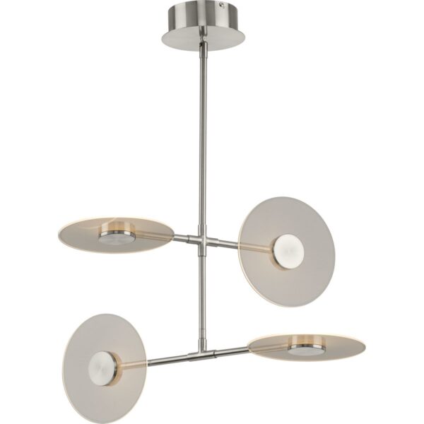 Spoke LED Collection Four-Light Hanging Chandelier Light