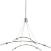 Kylo LED Collection Six-Light Frosted Acrylic Chandelier Light