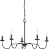 Canebrake Collection Five-Light Chandelier Light