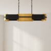 Lowery Collection Four-Light Linear Chandelier
