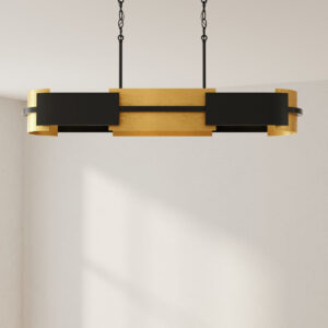Lowery Collection Four-Light Linear Chandelier