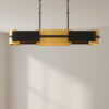 Lowery Collection Four-Light Linear Chandelier