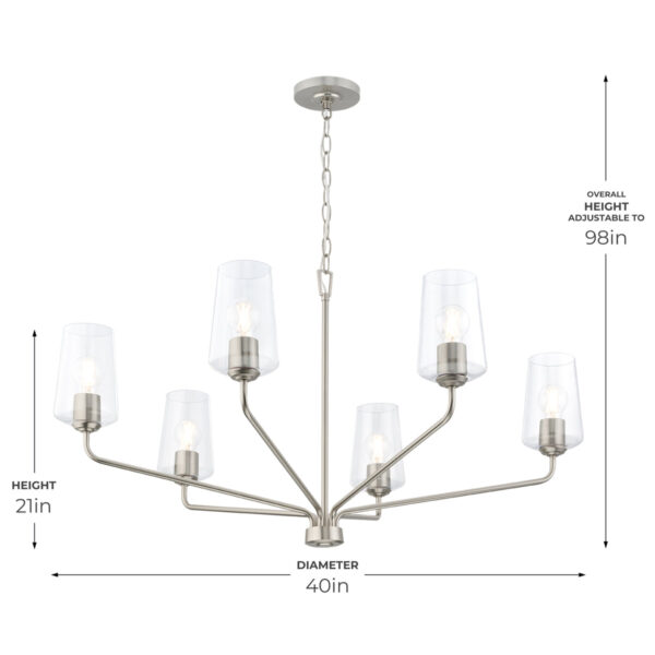 Celino Six-Light Large Chandelier