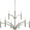 Draper Collection Nine-Light, Two-Tier Chandelier