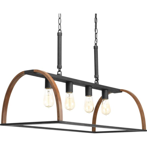 Trestle Collection Four-Light Chandelier Light