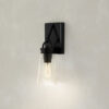 Stockbrace Collection One-Light Clear Glass Wall Light