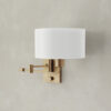 Carrick Collection One-Light Summer Linen Shade Wall Light