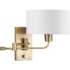 Carrick Collection One-Light Summer Linen Shade Wall Light