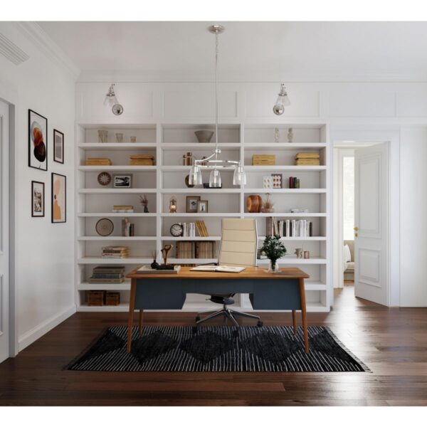 Parkhurst Collection Three-Light Clear Glass Chandelier Light