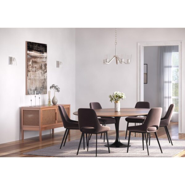 Vertex Collection Five-Light Clear Glass Chandelier